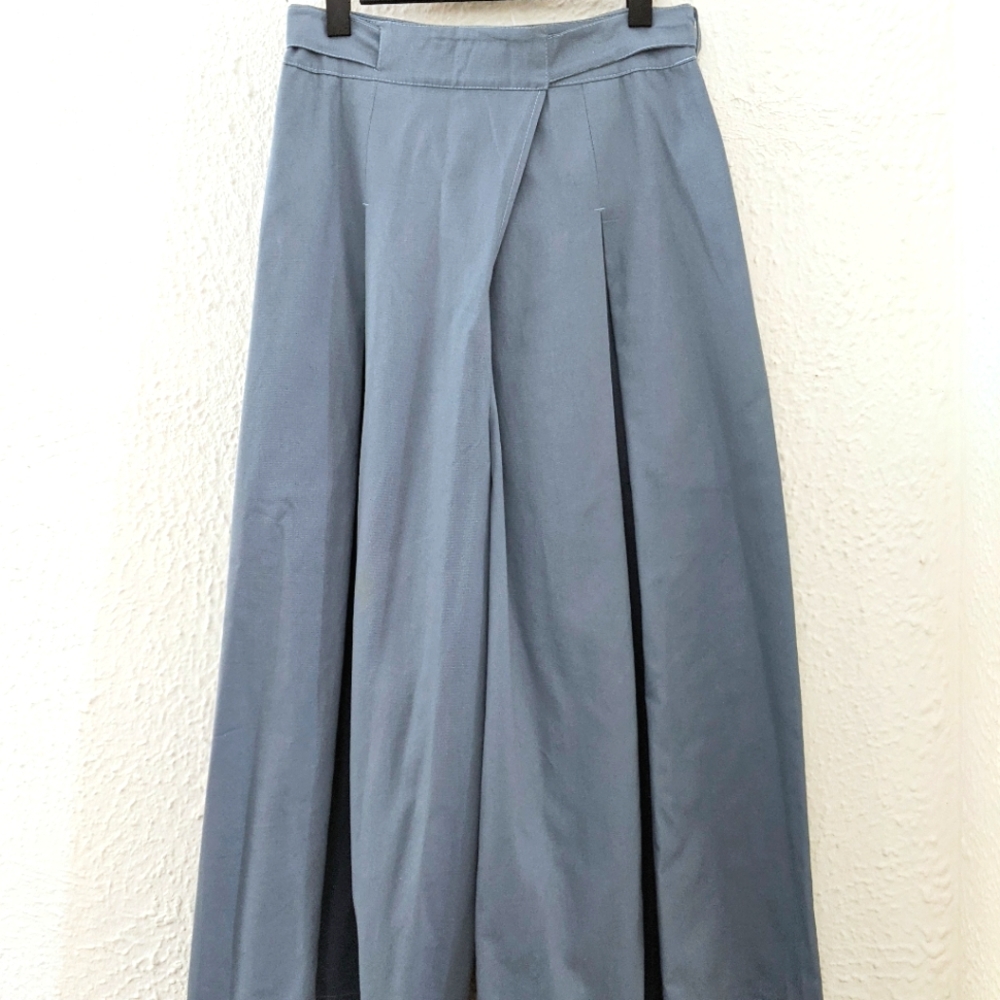 Reifhaus Wide-Leg Pleated Tie-Back Pants